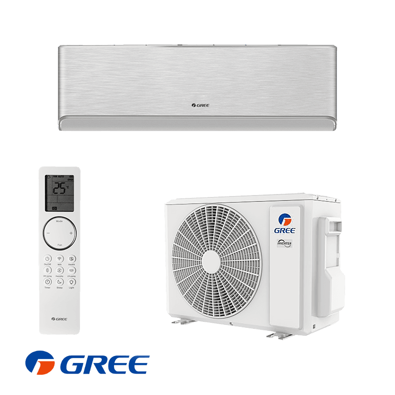 Инверторен климатик Gree Airy GWH09AVCXB-K6DNA1B - сребърен