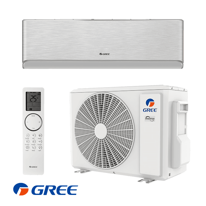 Инверторен климатик Gree Airy GWH18AVDXE-K6DNA1A - сребърен