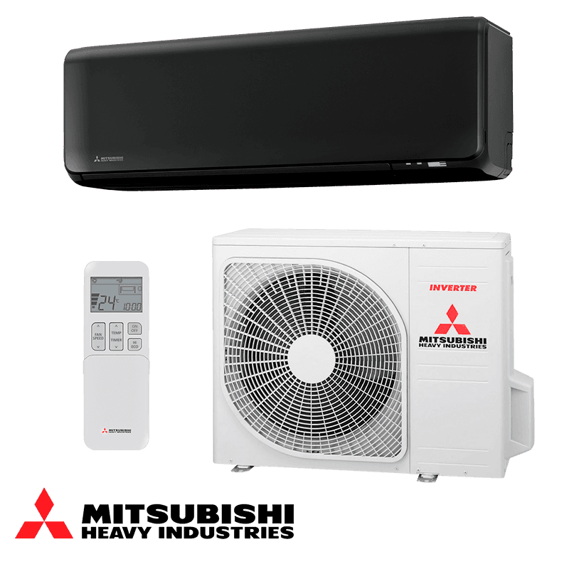 Инверторен климатик Mitsubishi Heavy Industries SRK 35 ZT-WFB + SRC 35 ZT-W - черен